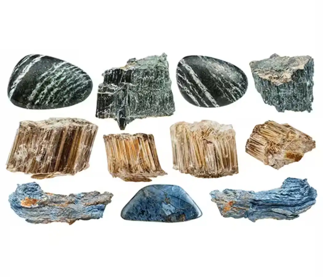 Asbestos Testing - Asbestos particles in large view