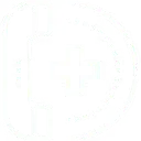 White phone icon for emergency response services.