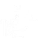 White bowl of food and fork icon for the food and beverage industry.